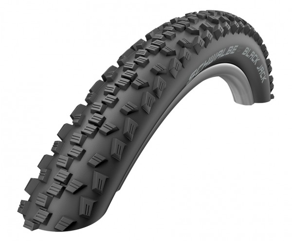 SCHWALBE Fahrradreifen Black Jack HS 407 26 Zoll | ETRTO: 57-559 | Draht | LiteSkin | schwarz Skin |