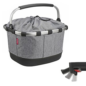 KLICKfix FAHRRADKORB CARRYBAG GT UNIKLIP TWIST SILVER