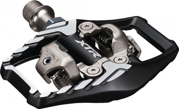 SHIMANO SPD Pedal XTR PDM9120 gedichtetes Kompaktlager | grau / schwarz | SB-Verpackung