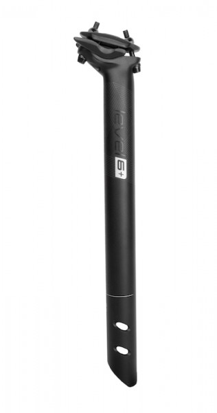 ERGOTEC Patentsattelstütze Alu Ray schwarz-sandgestrahlt | Durchmesser: 27,2 mm | SB-Verpackung