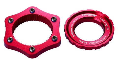 REVERSE Adapter Bremsscheibe rot | SB-Verpackung