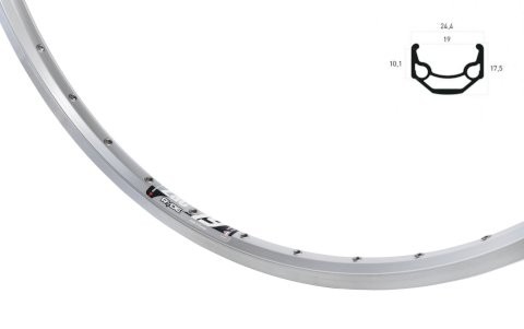 SCHÜRMANN Vorderrad 28" ZAC 19 622 x 19 | Laufradgröße: 28 | Nabe: Shim HBQC300AALPQR schwarz | Schn