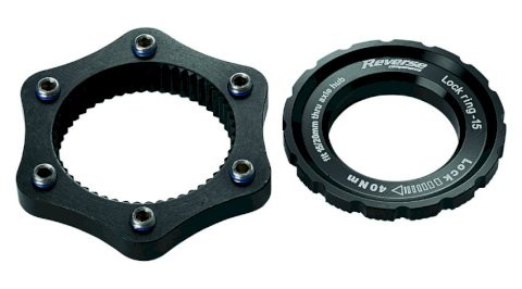 REVERSE Adapter Bremsscheibe schwarz | SB-Verpackung