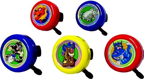 REICH Kinder-Glocke Crazy Animals sortiert | Motiv: Tiere | Durchmesser: 55 mm