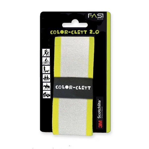 FASI Reflex-Hosenband Color-Clett 2.0 neongelb