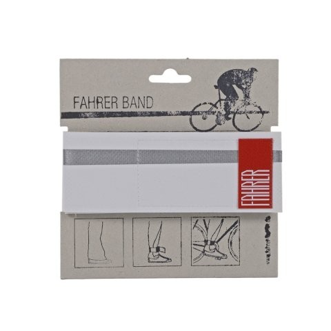 FAHRER BERLIN Reflex-Hosenband weiß Reflex