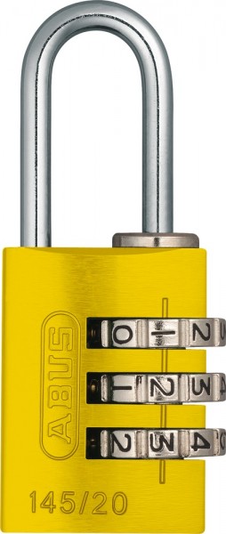 ABUS Fahrradschloss Zahlenschloss 145/20 gelb Lock-Tag