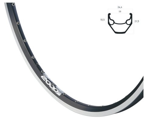 RYDE Vorderrad 28" ZAC 2000 622 x 19 | Laufradgröße: 28 | Nabe: Shim HBQC400AALPQR schwarz| Schnells