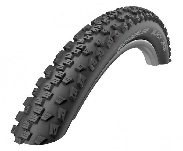 SCHWALBE Fahrradreifen Black Jack HS 407 26 Zoll | ETRTO: 47-559 | Draht | LiteSkin | schwarz Skin |