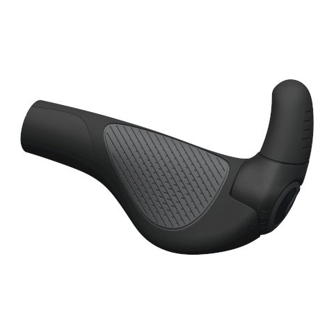ERGON Lenkergriff GP2-S Evo mit Bar Ends schwarz / grau | Rubber/Kunststoff | Ausführung: lang/lang