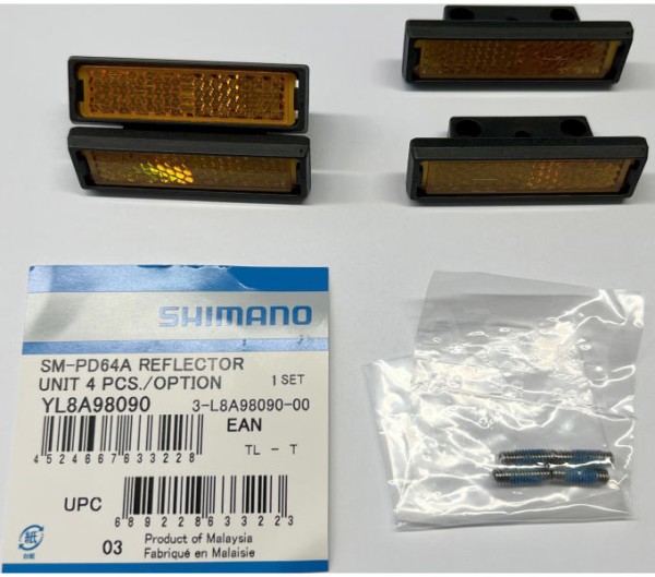 SHIMANO FAHRRADPEDAL-REFLEKTOREINHEIT SM-PD64A 4STK