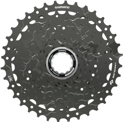SHIMANO Kassette 9-fach LINKGLIDE CSLG400 9-fach | 11-36 Zähne | Für LINKGLIDE 10/11-fach CNLG500, H