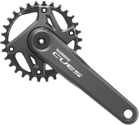 SHIMANO Kettenradgarnitur Cues FCU60001 2-PIECE schwarz