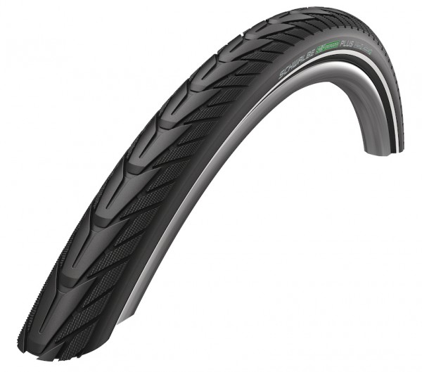 SCHWALBE Fahrradreifen Energizer Plus HS 492 28 Zoll | ETRTO: 37-622 | Draht | TwinSkin | schwarz Re